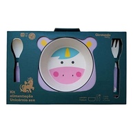 Kit Alimentação Unicórnio em Bambu - Eco Girotondo Baby | Seguro, Saudável e Divertido para Bebês - imagem 4