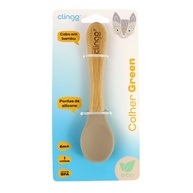 Colher de Bambu e Silicone para Bebês – Segura, Natural e Antimicrobiana - imagem 4