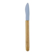 Colher de Bambu e Silicone Azul para Bebês – Segura, Saudável e Antimicrobiana - imagem 3