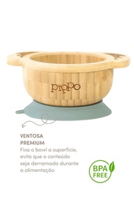 Bowl de Bambu Coala Verde Escuro com Ventosa - Segurança e Diversão nas Refeições Infantil - imagem 2