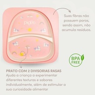 Kit Alimentação Infantil em Fibra de Bambu - 5 Peças Seguras e Sustentáveis | Pippo Unicórnio - imagem 4