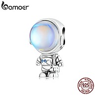Bamoer 925 Prata Beads Astronauta – Charme Espacial para Pulseiras DIY - imagem 1