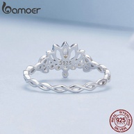 Anel de Flor de Lótus Prata 925 Bamoer - imagem 2