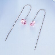 Brincos de Prata 925 com Zircônia Azul Bamoer - imagem 2