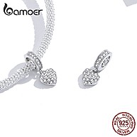Charme de Prata 925 Coração Brilhante Bamoer - imagem 2