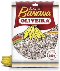 Kit C/5 Bala Banana 500g Oliveira - imagem 2