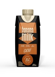 Banana Milk Cacau Proteico 250 ml – 15g de Proteína, Bebida Vegetal Vegana, Sem Lactose, Sem Glúten, Sem Açúcar | Pós-Treino Saudável - imagem 2