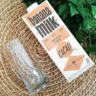 Kit 3X: Leite Vegetal de Banana Sabor Cacau Banana Milk 1L - imagem 3