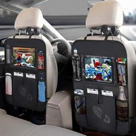 Organizador Multiuso para Banco Traseiro de Carro: Tablet, Celular e 10 Divisões Inteligentes - imagem 3