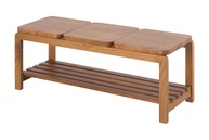 Banco de Madeira 3 Lugares com Sapateira – Design Moderno e Funcionalidade - imagem 1