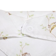 Babador Bandana Soft Bamboo Mami 28x28cm - Tecido Confortável com Fechamento em Botão - imagem 5