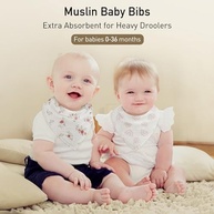 CIVARUA KIDS Babadores de musselina, pacote com 8, babador bandana para baba e dentição, algodão macio absorvente para meninas e meninos - imagem 4