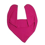 Babador Bandana Bebê com Botão Ajustável Rosa Pink - Estilo e Conforto para o Pequeno - imagem 3