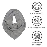 Baby Deluxe Babador Bandana com 2 Botões em Malha Penteada – Estilo e Conforto para Bebês - imagem 4