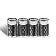 Tampas de Válvula Pneu Bandeira Americana Fibra de Carbono - Estilo e Proteção Universal - imagem 5