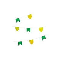 Bandeirinha Festa Junina 10m – Decore com Verde e Amarelo - imagem 1
