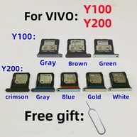 Bandeja Chip Vivo Y100/Y200: Slot SD Original - imagem 1