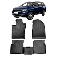 Tapete Bandeja Borracha Jeep Commander Jogo Completo 3mm Borda Alta - Proteção Total - imagem 1