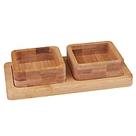 Bandeja de Aperitivos Bamboo: Elegância e Sustentabilidade - imagem 1