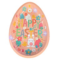 Bandeja de Metal Decorativa de Páscoa Happy Easter – Charme e Utilidade - imagem 1