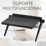 Prateleira Superior para TV ou Monitor - Suporte Organizador Multifuncional Estilo Bandeja - imagem 3