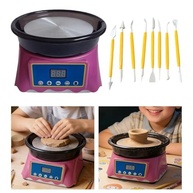 Torno Elétrico para Cerâmica 12cm - Kit Completo com Bandeja Removível, Motor 200 RPM, Ideal para Artesanato e Projetos DIY - imagem 5