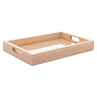 Bandeja Retangular Lyor MDF 30x4cm – Elegância e Praticidade - imagem 1