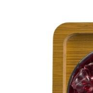 Bandeja Retangular Madeira: Elegância e Praticidade 23,5cm - imagem 1