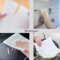Pano Multiuso 50 Folhas 24cm - Alta Absorção, Sem Fiapos, Ideal para Cozinha, Banheiro e Vidros - imagem 4
