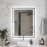 Espelho LED 3 Cores com Desembaçador para Banheiro - Dual Touch 80x60cm - imagem 2