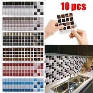 Adesivos de Mosaico Autoadesivos Impermeáveis para Banheiro e Cozinha - 10 Peças - imagem 4