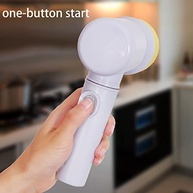 Escova de Limpeza Elétrica Portátil Recarregável com 3 Cabeças - Ideal para Banheiro e Azulejos - imagem 4