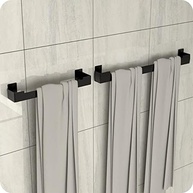 Kit Acessórios Banheiro Preto Fosco 4 Peças - Moderno e Resistente - imagem 3