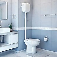 Caixa de Descarga 9L Branca com Cordinha – Ideal para Banheiro - imagem 2