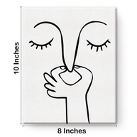 Arte de Parede de Banheiro Engraçada 20x25cm - Decoração com Humor Preto e Branco - imagem 3
