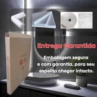 Espelho Oval com LED e Touch Screen 60x40cm - Iluminação Moderna para Banheiro e Quarto - imagem 5