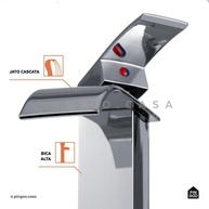 Torneira Cascata Monocomando: Elegância para seu Banheiro - imagem 2