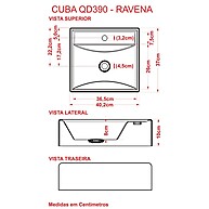 Cuba Quadrada Preta Q39: Elegância para seu Banheiro - imagem 2