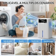 Desumidificador de Ar Ultra Silencioso 2200ml com LED Colorido - Ideal para Quarto e Banheiro - imagem 5