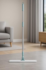 Rodo Articulado 180° com Silicone Premium e Cabo Inox - Desmontável e Antirrisco para Banheiro e Vidros - imagem 1