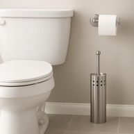 Escova Sanitária com Suporte em Aço Inox - Design Moderno e Higiene Total para Banheiros - imagem 3