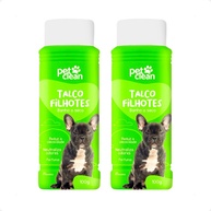 Banho a Seco Pet Clean: 2 Talcos para Filhotes - imagem 1