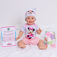 Boneca Reborn Minnie: Realista, Silicone e Banho! - imagem 2