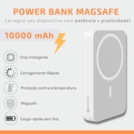 Power Bank Magnético 10000mAh Turbo Indução Carregamento Rápido iPhone & Android - imagem 4