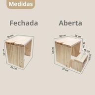 Banqueta Escadinha 2 Degraus - Auxiliar Rustica Moderna para Casa e Decoração - imagem 3