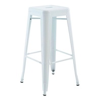 Banqueta Tolix Média Branca: Design Industrial que Transforma Ambientes - imagem 1