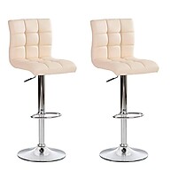 Banquetas Giratórias Fitz Creme: Conforto e Estilo! - imagem 1