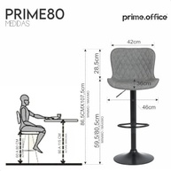 Kit 3 Banquetas Giratórias com Encosto - Design Moderno em Couro Sintético para Cozinha Americana - imagem 4