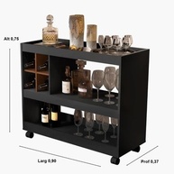bar-aparador-rodizios-sala-buffet-para-moderno-e-adega-com-a-design-preto-integrada-a