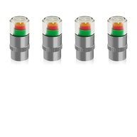 Kit 4 Tampas Monitor de Pressão de Pneu 36PSI 2.4 Bar com Alerta Visual 3 Cores - imagem 1